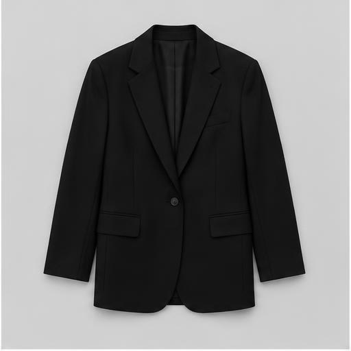 Blazer negro entallado